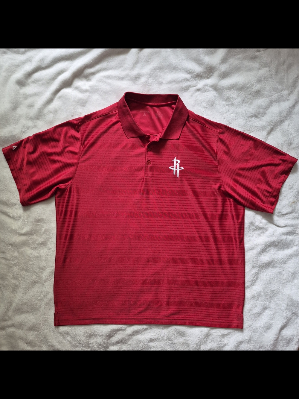 Antigua Red Men's Polo Houston Rockets Shirt